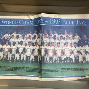 Toronto Star - Blue Jays World Series Team Photo Full page pullout (1993)